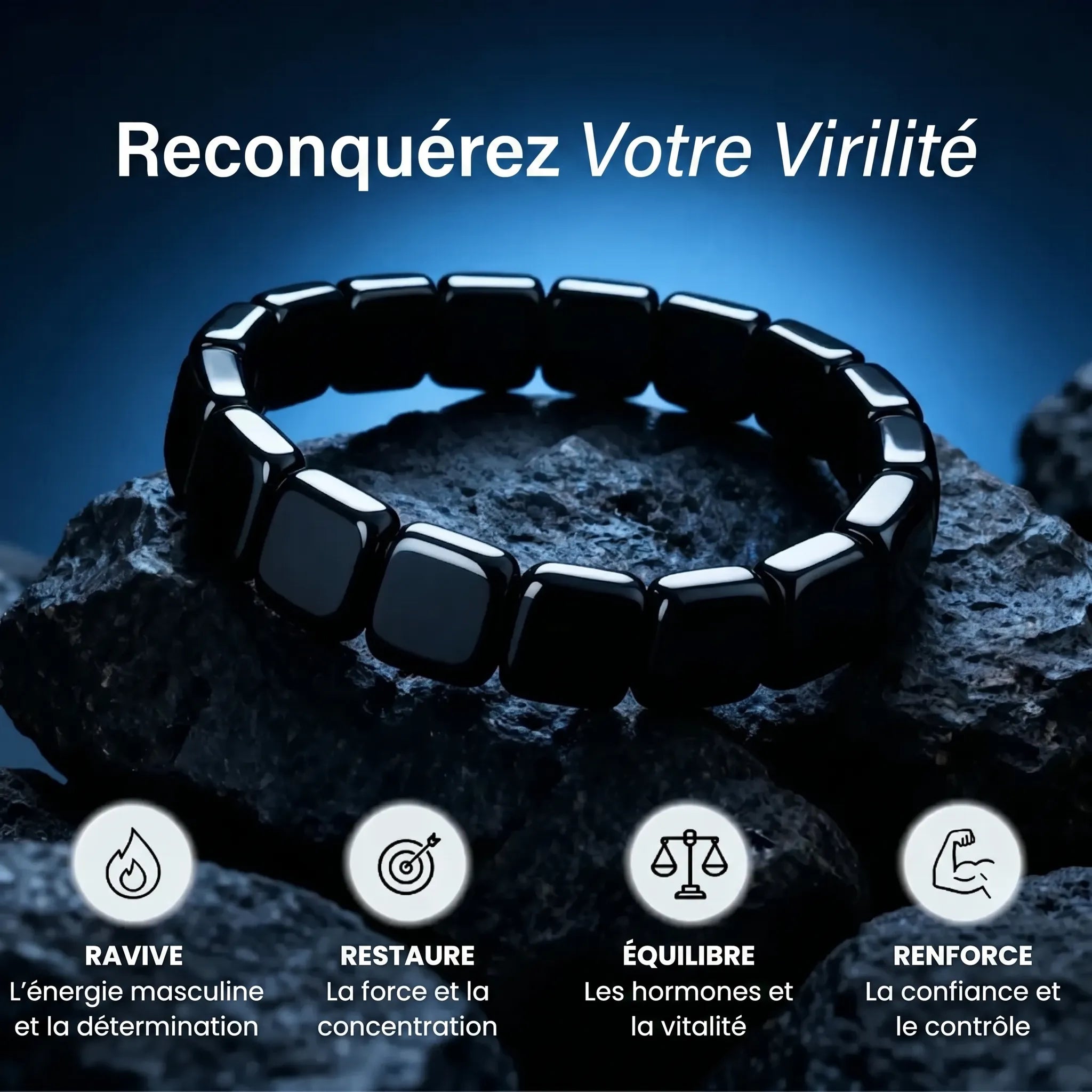 Bracelet en hématite Hemiron